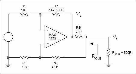 圖4. 例1 (為簡單起見，沒有標出電源去耦)