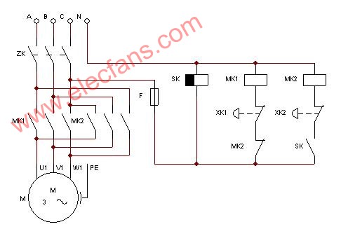 定時(shí)控制三相電動(dòng)閥電路圖 http://m.greenbey.cn