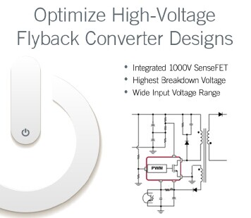 Fairchild發(fā)布全球首款1000V集成電源開關(guān)