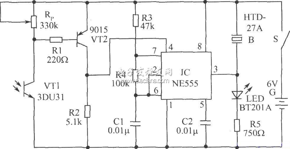 遙控檢測(cè)器電路