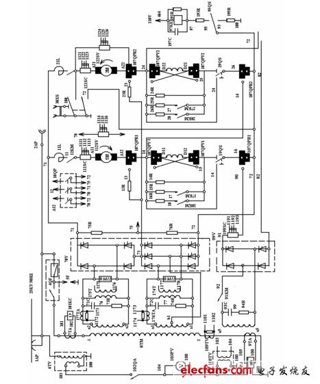 SS4G型電力機車主電路原理圖