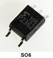 能確保在125度的溫度下進(jìn)行操作，3.3V/5V驅(qū)動高速邏輯IC耦合器產(chǎn)品照片: TLP2362.