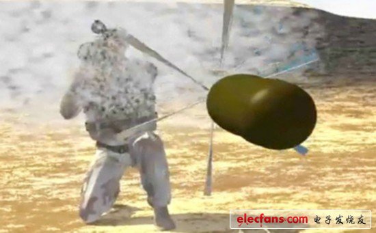 流體動力學磁發(fā)電機爆炸裝置 在地面上，人類戰(zhàn)士如果裝備有這些子彈，那么跟小小的綠色敵手對陣時還是有優(yōu)勢的