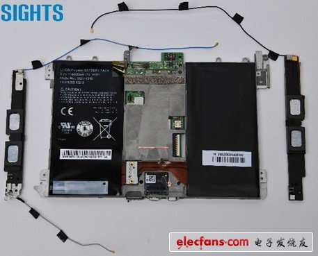 天線模組近觀，為Playbook LTE的新設(shè)計(jì)