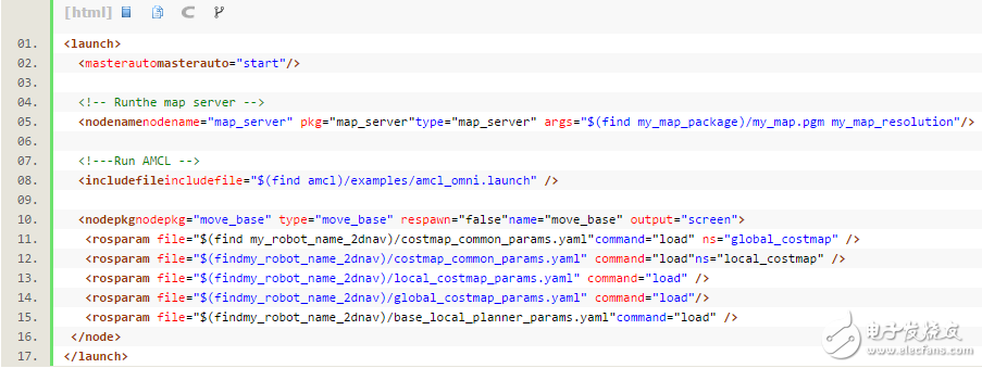關(guān)于配置機(jī)器人的導(dǎo)航功能的教程分享