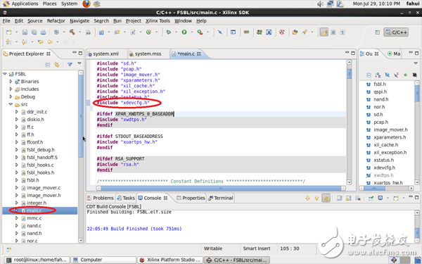 ZedBoard上的點燈簽名實驗（三）linux內核引導