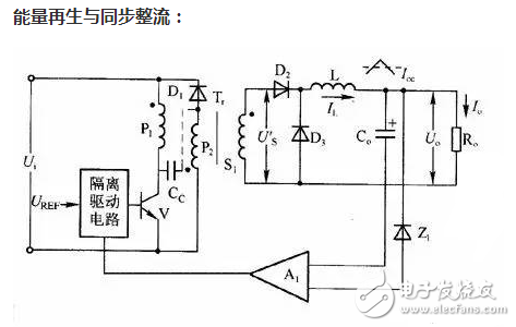 開關(guān)電源的損耗主要由3部分組成：功率開關(guān)管的損耗，高頻變壓器的損耗，輸出端整流管的損耗。在低電壓、大電流輸出的情況下，整流二極管的導(dǎo)通壓降較高，輸出端整流管的損耗尤為突出。快恢復(fù)二極管（FRD）或超快恢復(fù)二極管（SRD）可達(dá)1.0～1.2V，即使采用低壓降的肖特基二極管（SBD），也會產(chǎn)生大約0.6V的壓降，這就導(dǎo)致整流損耗增大，電源效率降低。