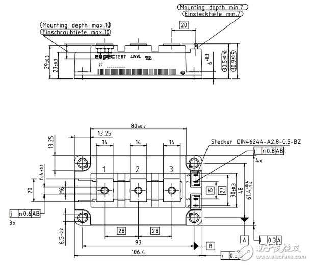 散熱管理設(shè)計(jì)方面，通過(guò)采用封裝的熱模擬技術(shù)，優(yōu)化了芯片布局及尺寸，從而在相同的ΔTjc條件下，成功實(shí)現(xiàn)了比原來(lái)高約10％的輸出功率。