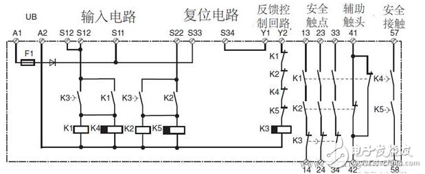安全繼電器工作原理、接線圖、使用方法