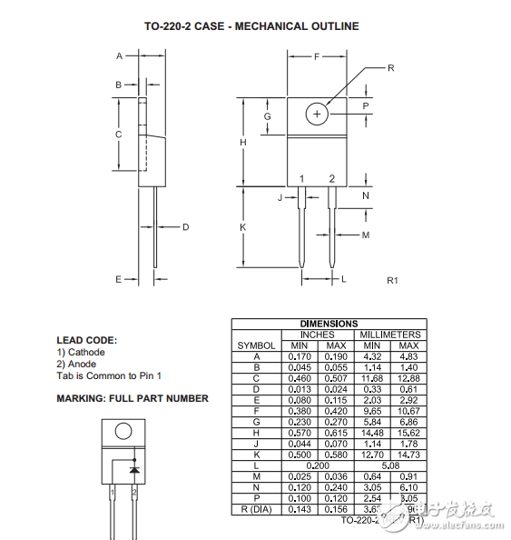 csic10-1200碳化硅肖特基整流器10安培，1200伏特