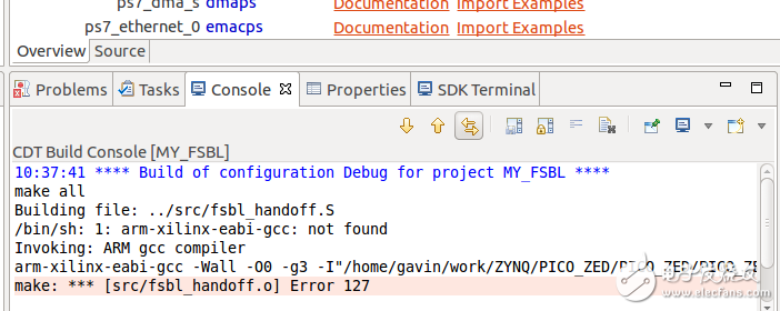 Zynq 7015 linux跑起來之導(dǎo)入SDK生成FSBL步驟教程
