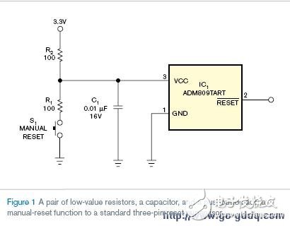 如何用標(biāo)準(zhǔn)三端復(fù)位管理器轉(zhuǎn)換為手動復(fù)位